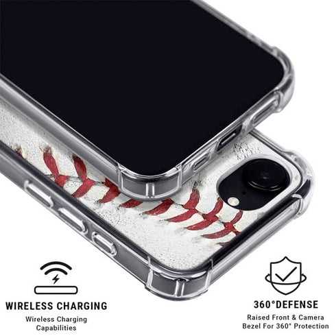 MLB Los Angeles Angels Game Ball iPhone 16e Clear Case